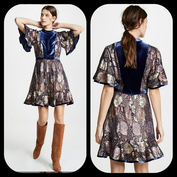 Rebecca Taylor Dresses & Skirts - 🤑sold🤑REBECCA TAYLOR CLIP DRESS GLISTENING ROSE